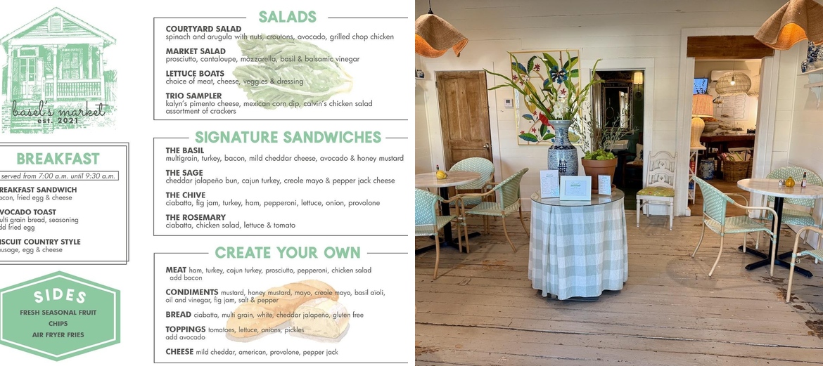 Basel's Market Menu