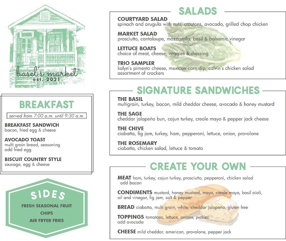 Basel's Market Menu image 2